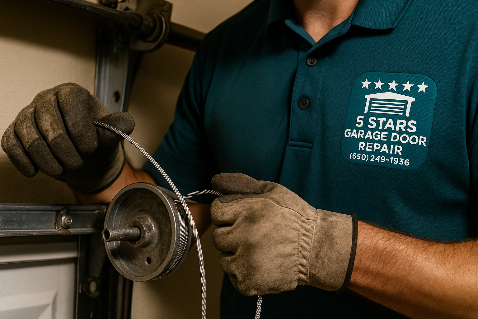 Garage Door Cable Repair in Millville