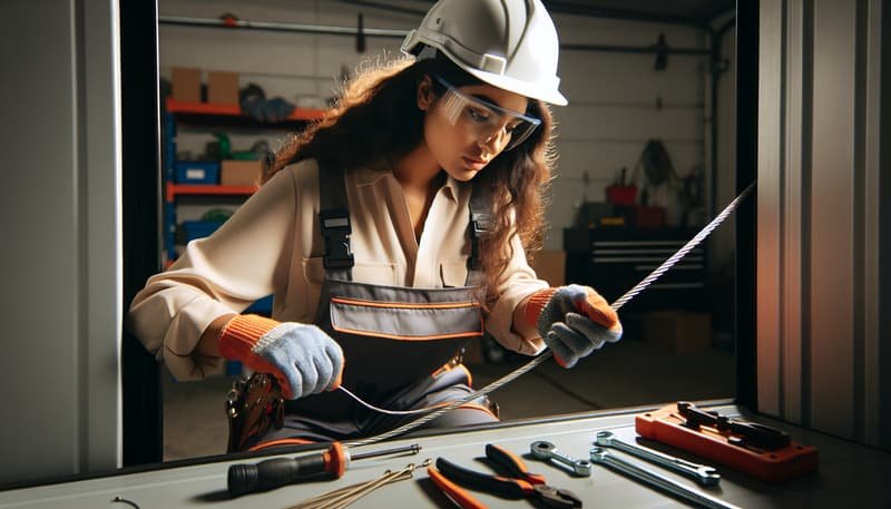 Garage Door Cable Repair in Sharon