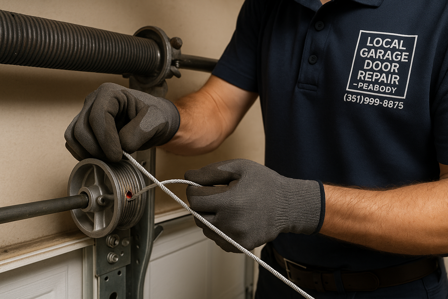 Garage Door Cable Repair in Harrisville