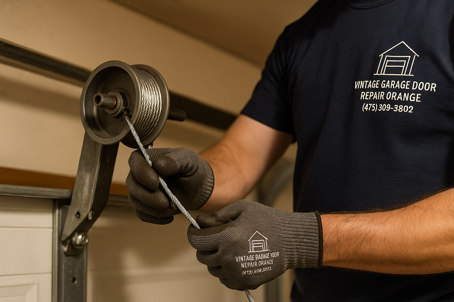 Garage Door Cable Repair in Franklin