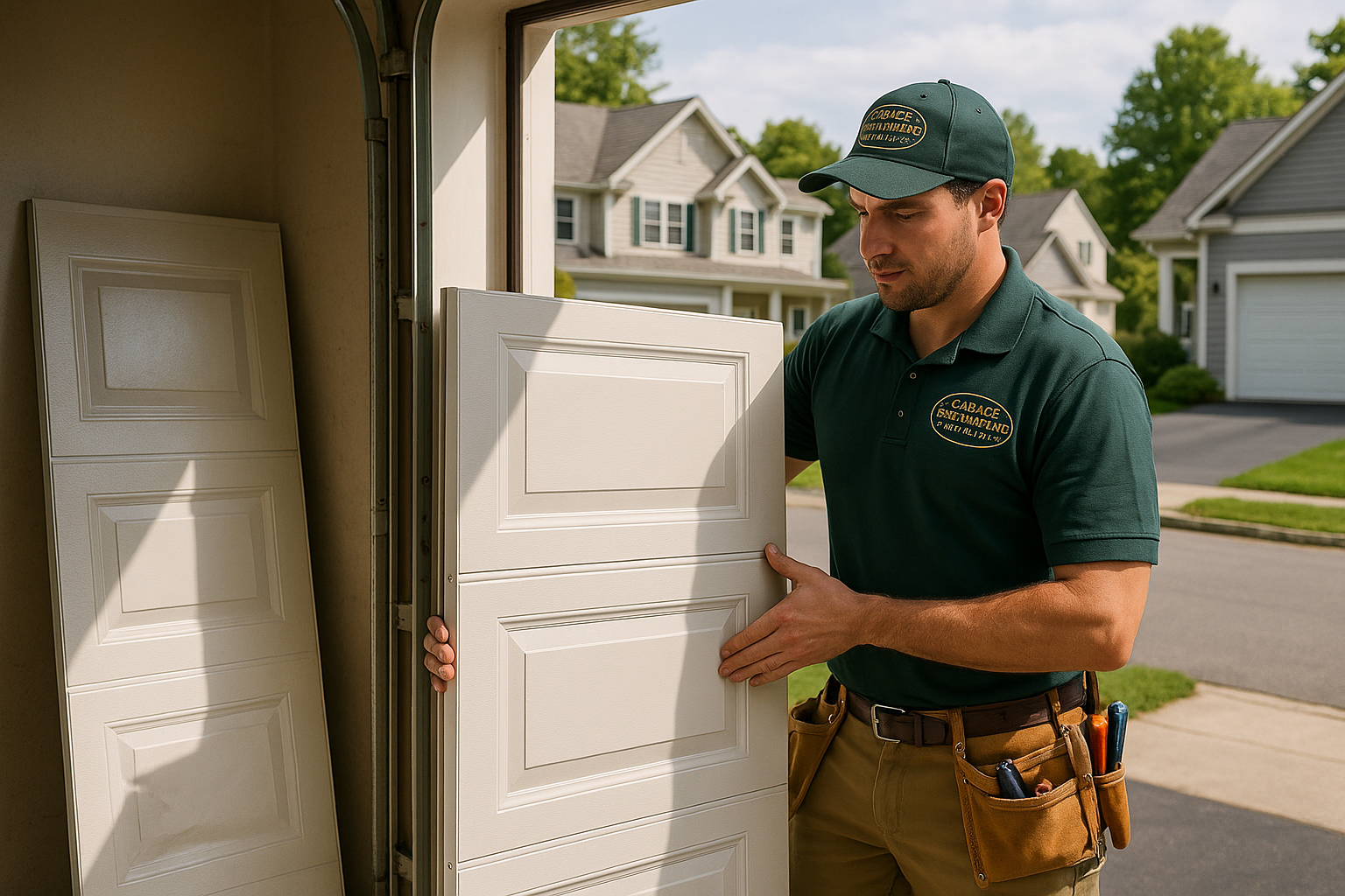 Garage Door Panel Replacement in Franklin