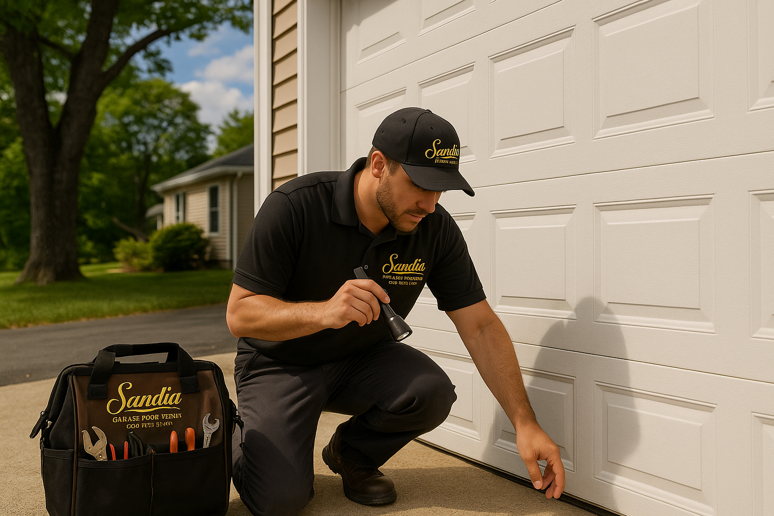 Garage door work in Needham