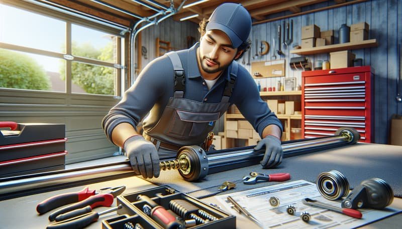 Garage Door Roller Replacement in Franklin