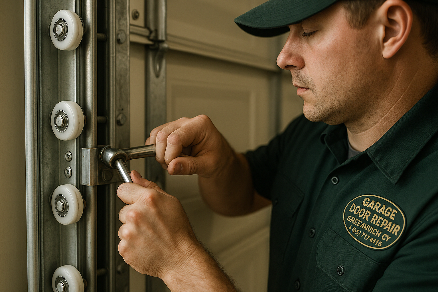 Garage Door Track Repair
