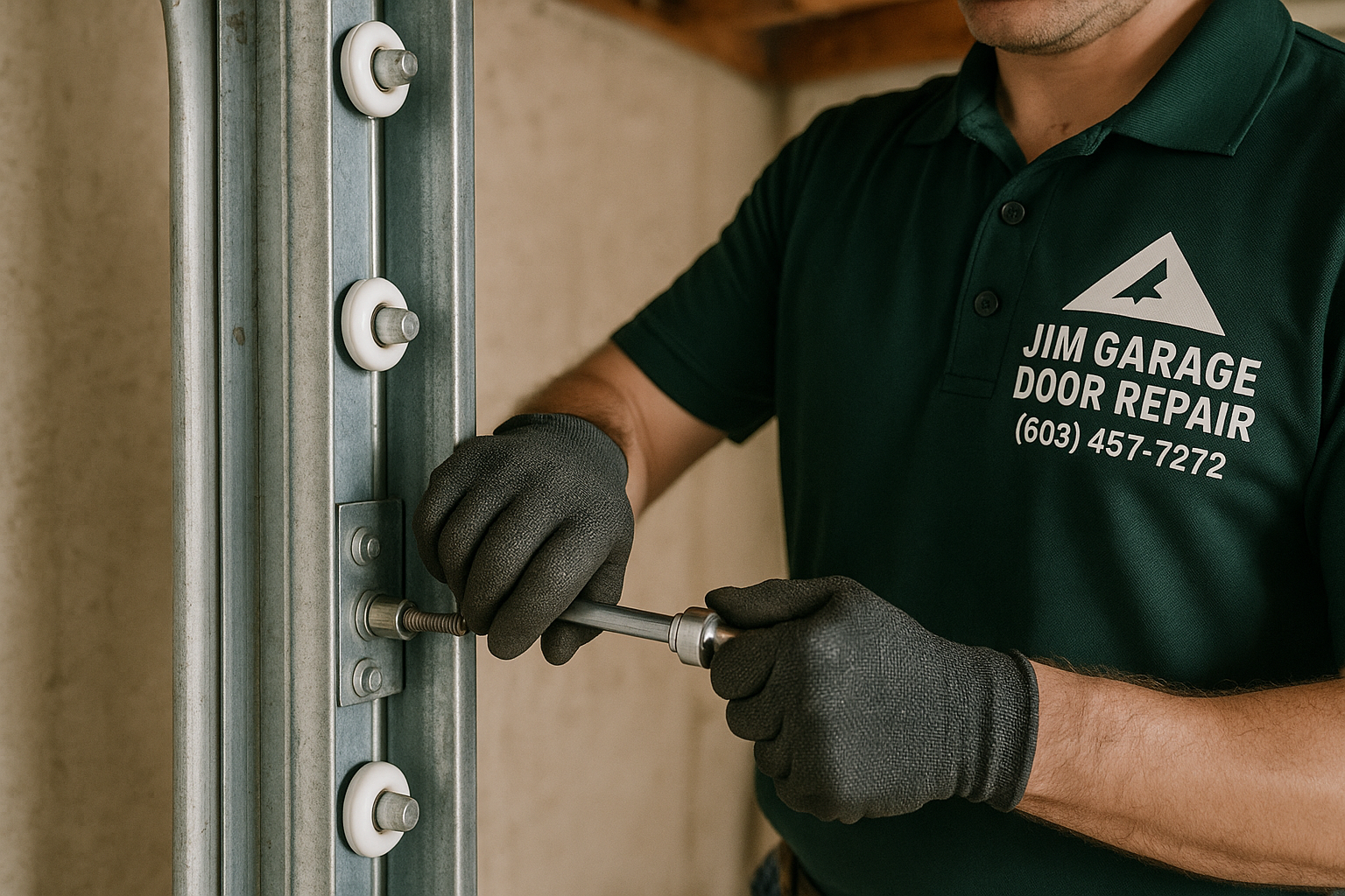 Garage Door Track Repair in Millville