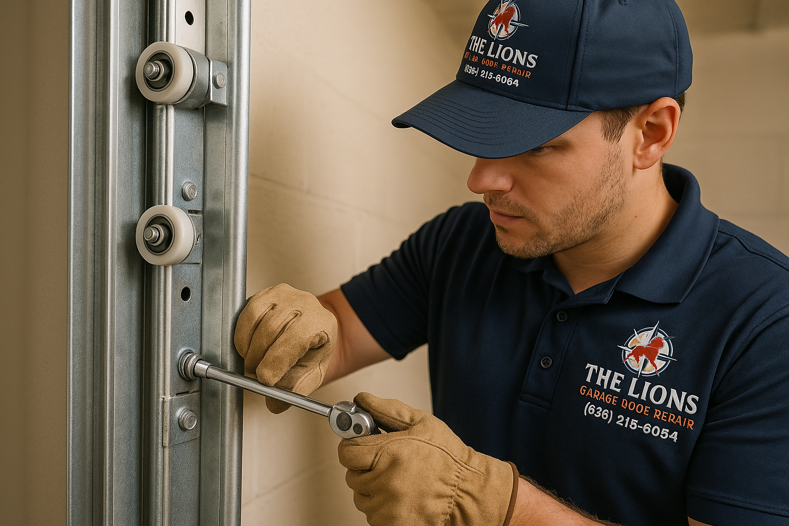 Garage Door Track Repair in Westwood
